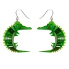 A Crocodile Named Growl Drop Earrings
