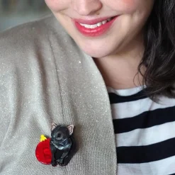 A Devilish Christmas Brooch