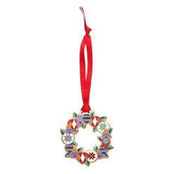 A Jolly Christmas Enamel Tree Ornament