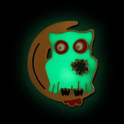A Most Ghostly Owl Enamel Pin