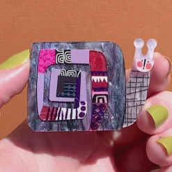 A Snail Named Whoosh Brooch