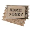 Admit One Ticket Brooch