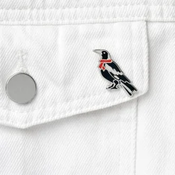 An Australian Christmas Bird Enamel Pin Pack - 5 Piece