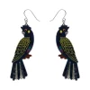 Bella The Black Cockatoo Drop Earrings