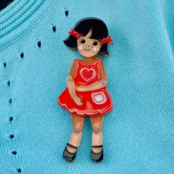 Bendy Wendy Doll Brooch