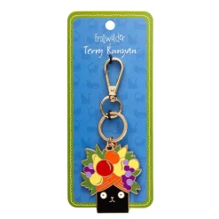Catmen Miranda Enamel Key Ring