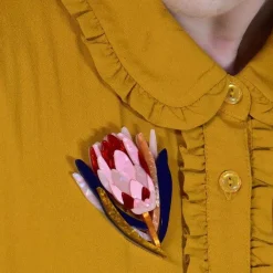 Cheer For Protea Brooch