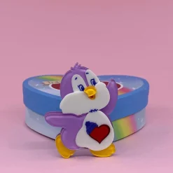 Cozy Heart Penguin Brooch