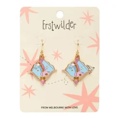 Cupid'S Aim Enamel Drop Earrings