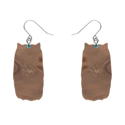 Feather Dress Drop Earrings