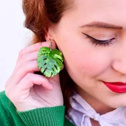 Green Eyed Monster Earrings