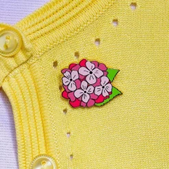 Heartfelt Hydrangea Enamel Pin