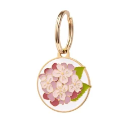 Heartfelt Hydrangea Enamel Pet Charm