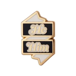He/Him Pronoun Enamel Pin