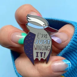 Just Winging It Enamel Pin