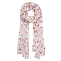 Madame Caniche Large Neck Scarf - White