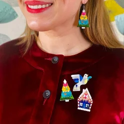 Modern Holiday Mystery Mini Brooch