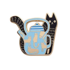Mouse Tea Enamel Pin