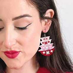 Nanna'S Prized Flower Bowls Earrings