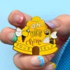 Oh Bee Hive Enamel Pin