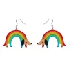 Rainbow Ruff Earrings