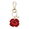 Remembrance Poppy Enamel Key Ring
