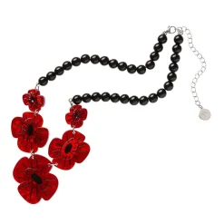 Remembrance Poppy Necklace