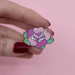 Roses Are Red Enamel Pin