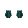 The Heart Of Egypt Scarab Stud Earrings