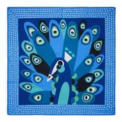 The Picturesque Peacock Square Scarf