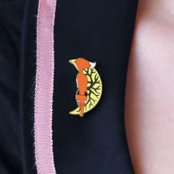The Prowling Fox Enamel Pin