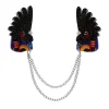 The Rare Red-Tail Cockatoo Cardigan Clips