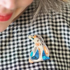 The Sage Sea Lion Brooch