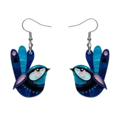 The Splendid Fairy Wren Earrings