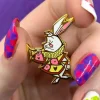 The White Rabbit Announces Enamel Pin