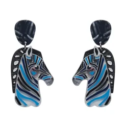 The Zealous Zebra Earrings