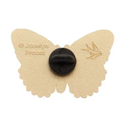 Wings Laced In Red Enamel Pin
