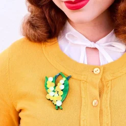 Woven Wattle Brooch