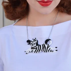 Zebra Crossing Necklace